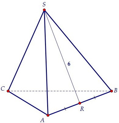 Площадь боковой поверхности треугольной пирамиды (вар. 48)