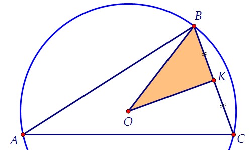 В треугольнике ABC точка О - центр описанной окружности (вар. 90)