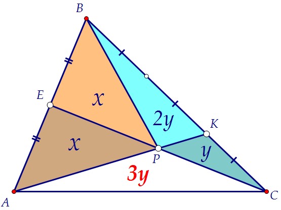 В треугольнике АВС на стороне ВС выбрана точка К так, что ...