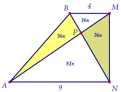 18(C4). В равнобедренной трапеции АВСD точки М и N – середины оснований (вар. 103)