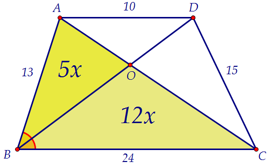 16(C4). В выпуклом четырёхугольнике ABCD площади треугольников AOB и COD равны (вар. 136)